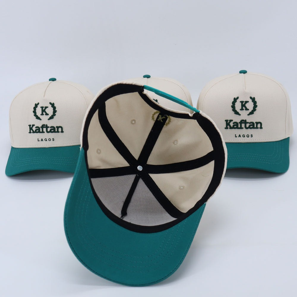 Cream and Green Logo Snapback