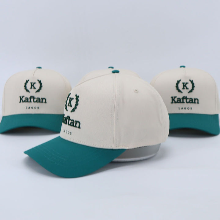 Cream and Green Logo Snapback