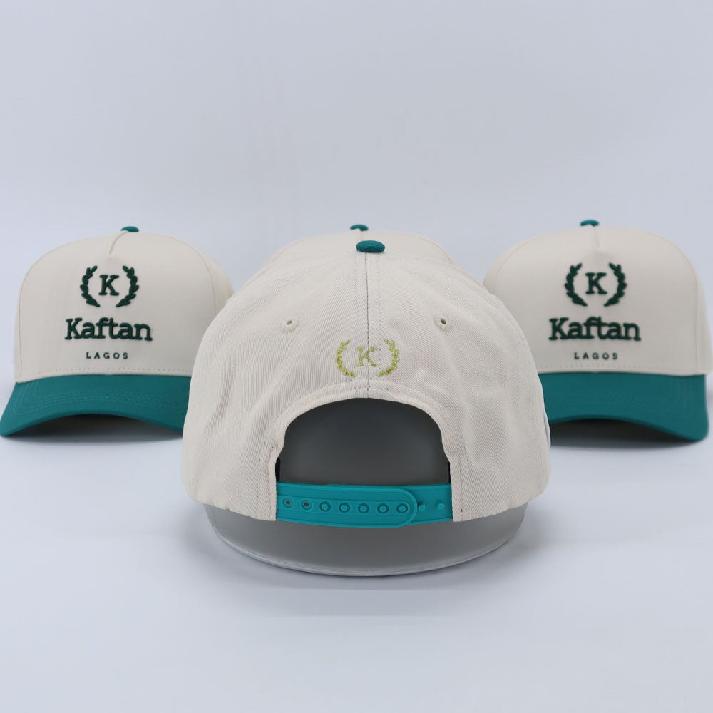 Cream and Green Logo Snapback