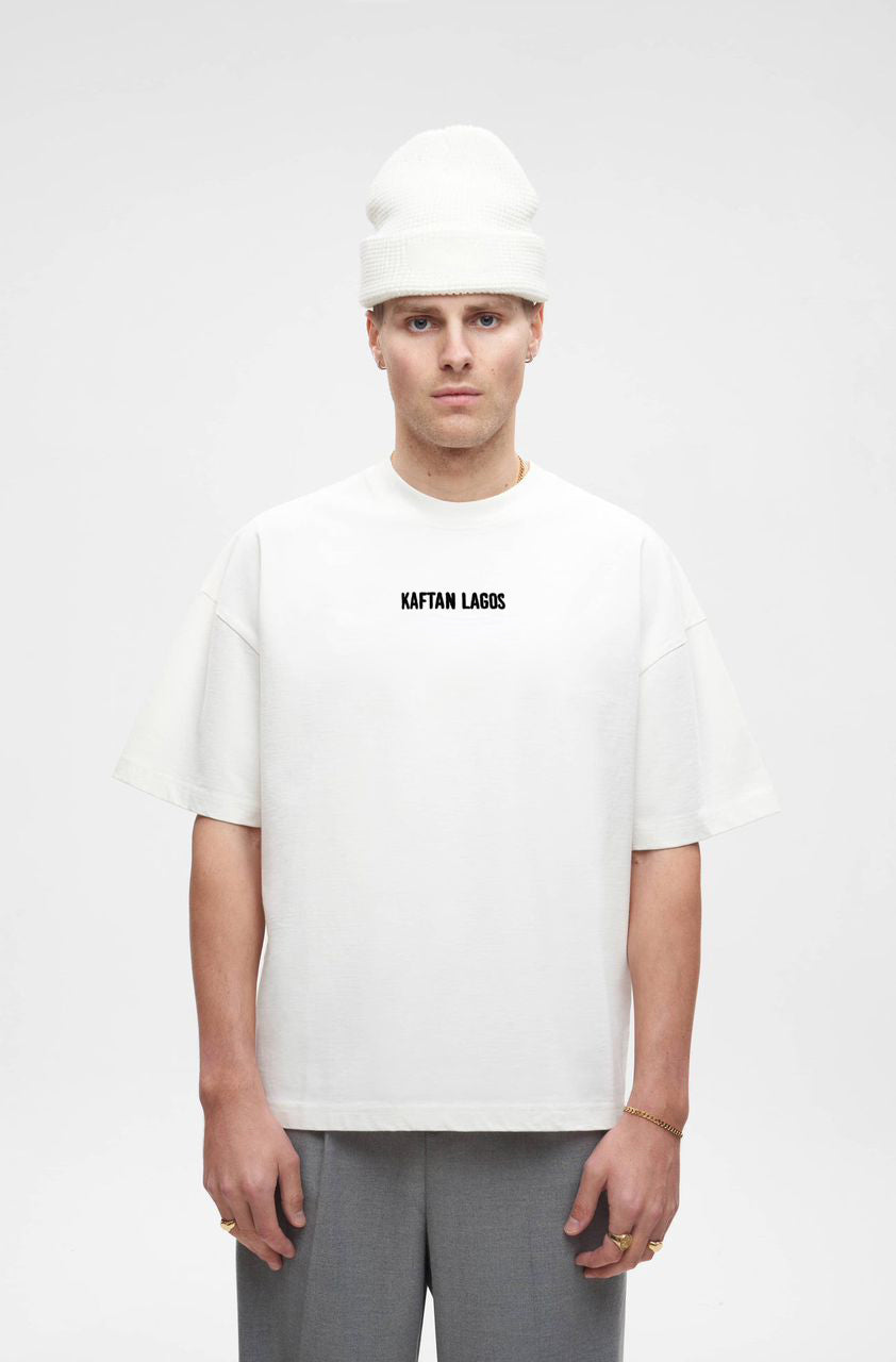 Off-White "Kaftan Lagos" Embroidery T-Shirt