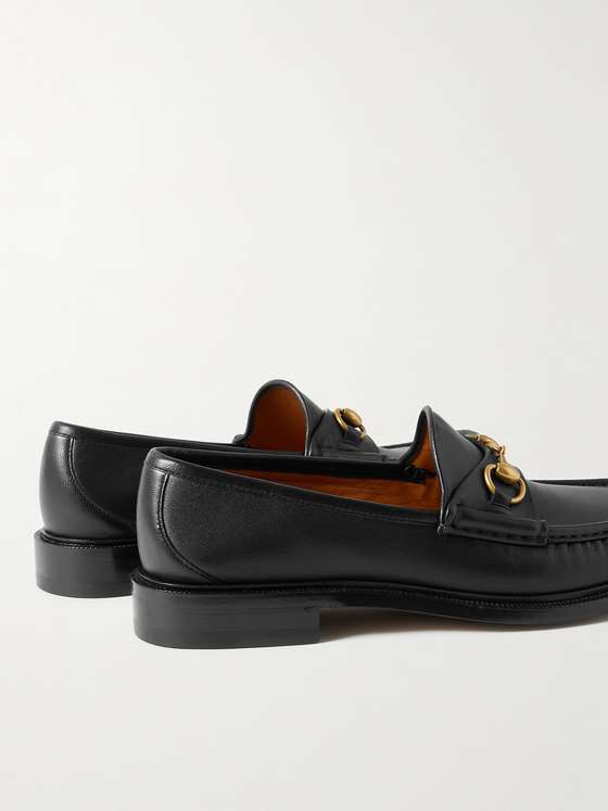 Black HorseBit Loafers