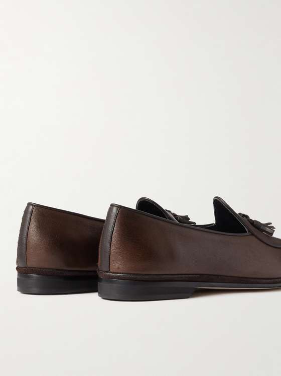 Coffee Belgian Tassel Loafers