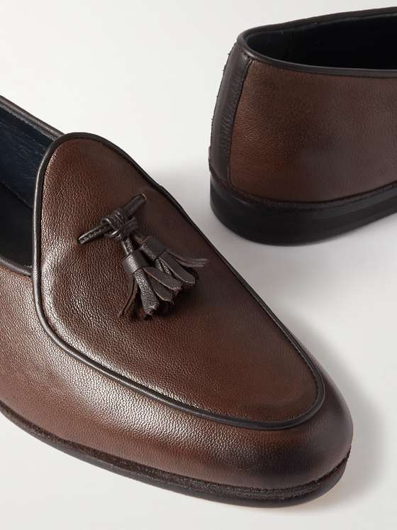 Coffee Belgian Tassel Loafers