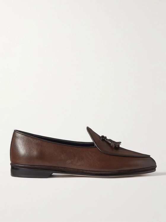 Coffee Belgian Tassel Loafers